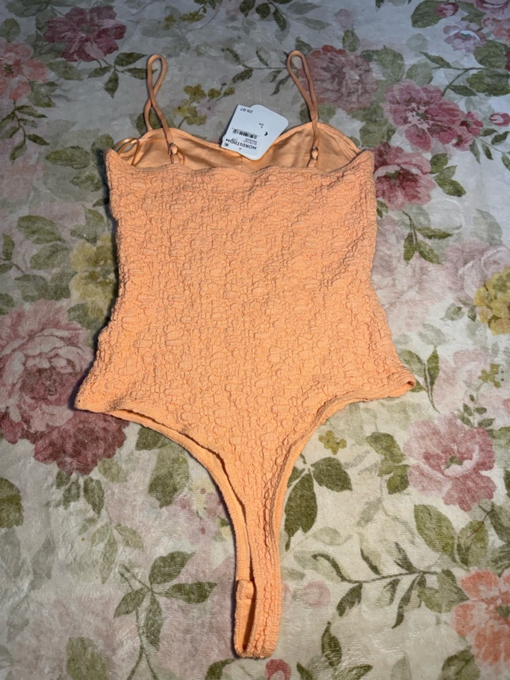 NWT Nordstrom Elodie Floral Embroidered Textured BodySuit - Picture 5 of 9